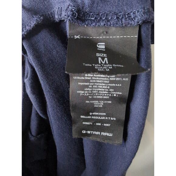 G-Star RAW urban streetwear casual tee short sleeve med - Picture 8 of 9